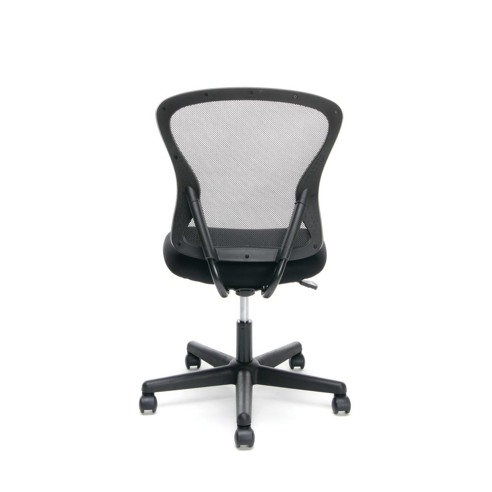 Essentials by OFM ESS-3010 Swivel Mesh Back Armless Task Chair, Mid Back, Black. Picture 3