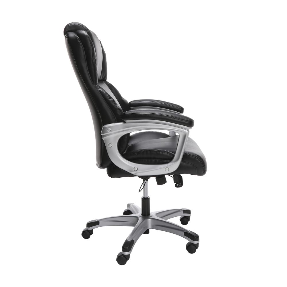OFM Essentials Series Ergonomic Executive Bonded Leather Office Chair, in Black (ESS-6033-BLK). Picture 4