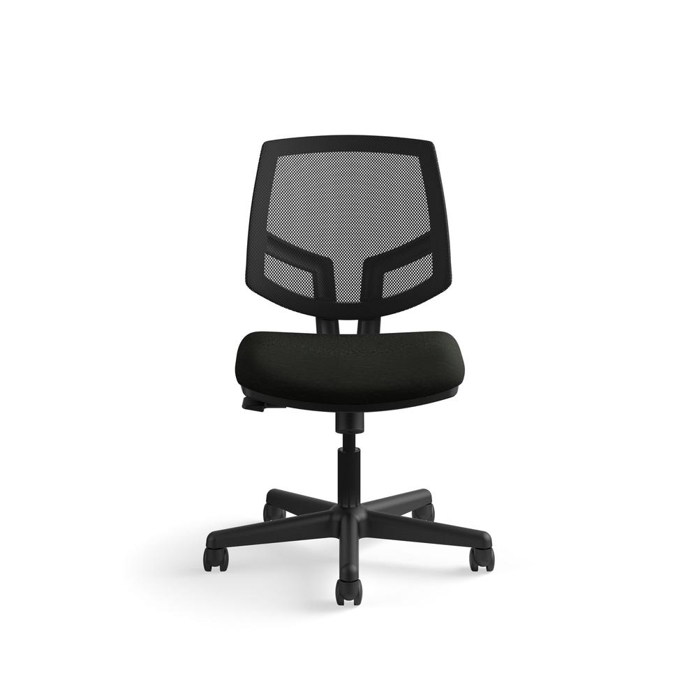 HON Volt Leather Task Chair - Mesh Back Computer Chair for Office Desk, Black (5713). Picture 2