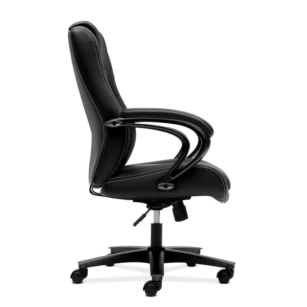 HON Managerial Office Chair- High-Back Computer Desk Chair with Loop Arms , Black (VL402). Picture 4