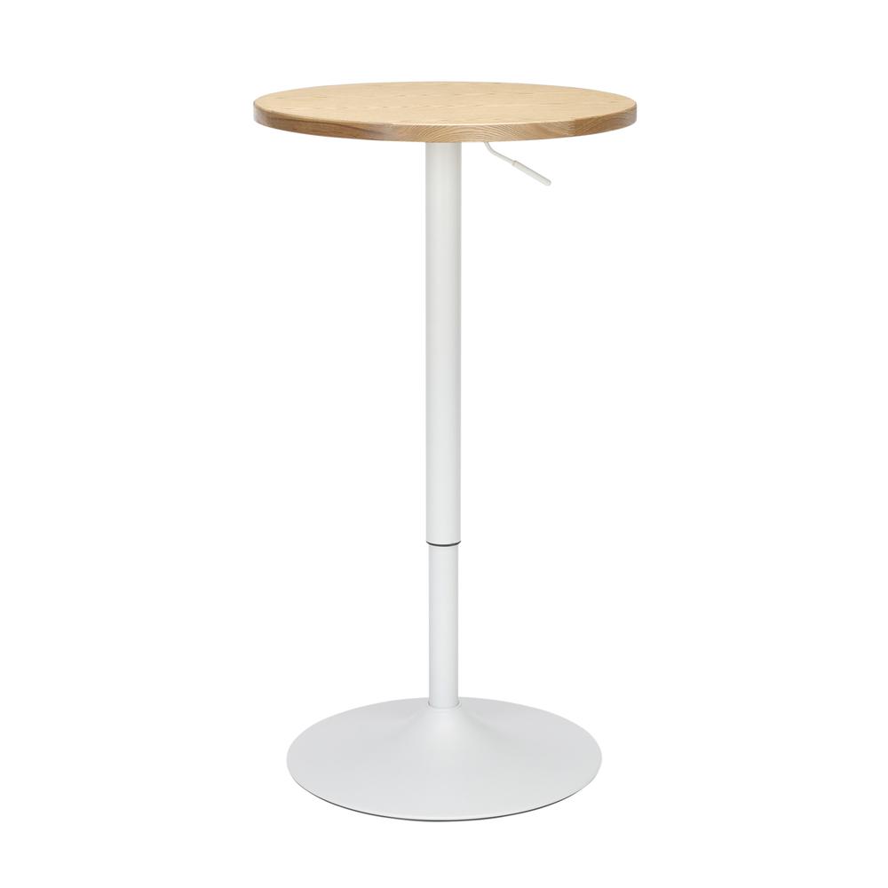 The OFM 161 Collection Industrial Modern 33" to 42" Adjustable Pub Table provides a blank canvas that pairs beautifully with any of the stool seating from the 161 Collection. The pub table's height ad. Picture 1