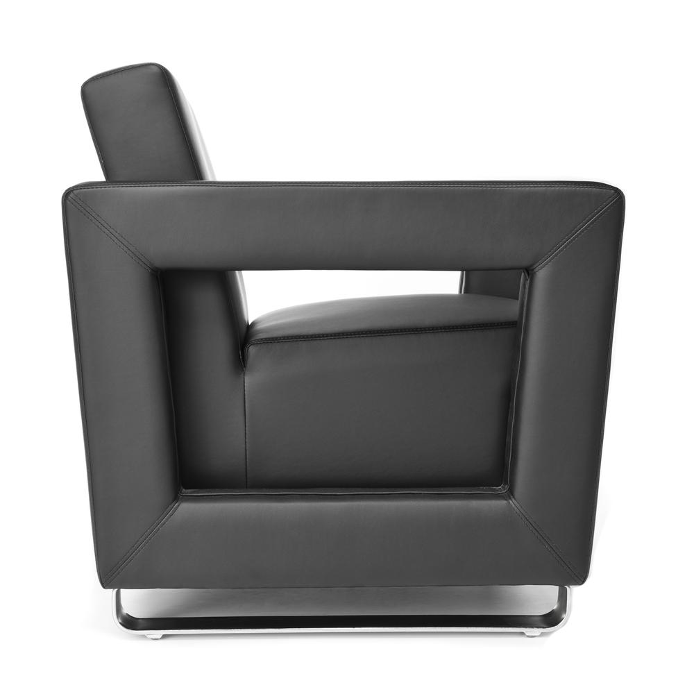 OFM  Model 831 Soft Seating Lounge Chair, Polyurethane with Chrome Base. Picture 4