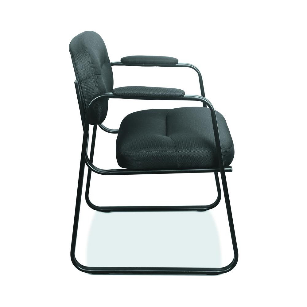 HON Sled Base Guest Chair, in Black Leather (HVL653). Picture 4
