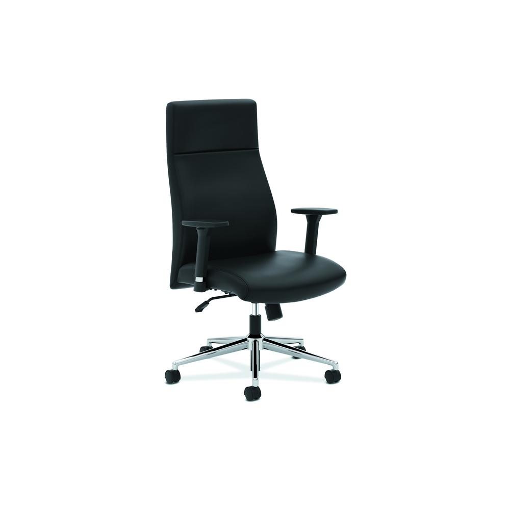 HON Define High-Back Executive Chair | Synchro-Tilt | Adjustable Arms | Black SofThread Leather. Picture 1