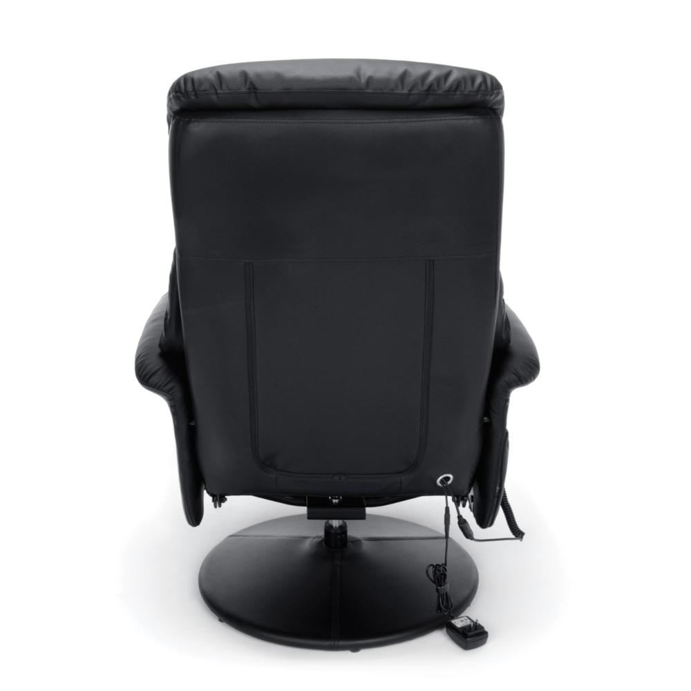OFM ESS-7050M Heated Shiatsu Massage Bonded Leather Recliner and Ottoman. Picture 3