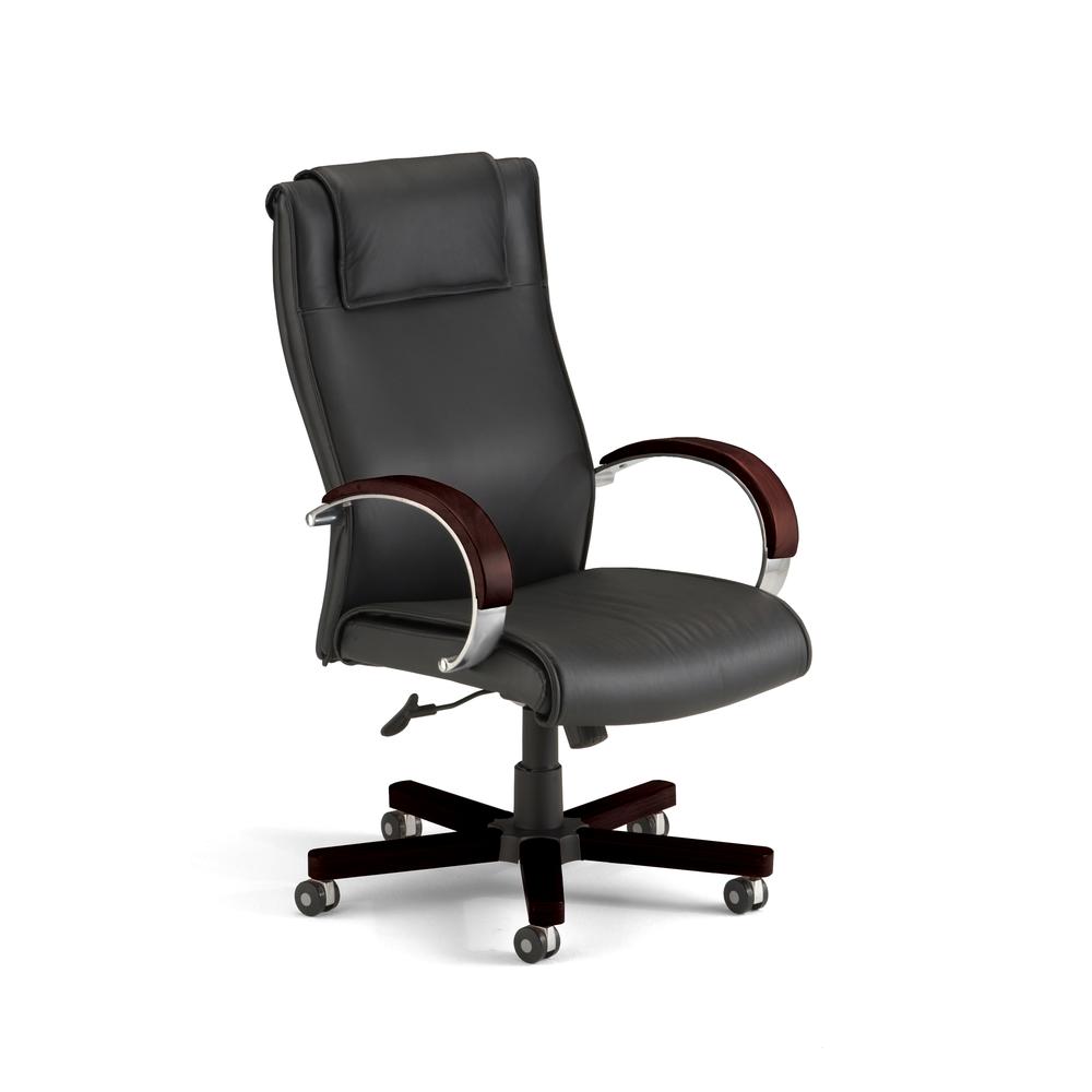 OFM Apex Series Model 560-L Leather High-Back Office Chair. Picture 1