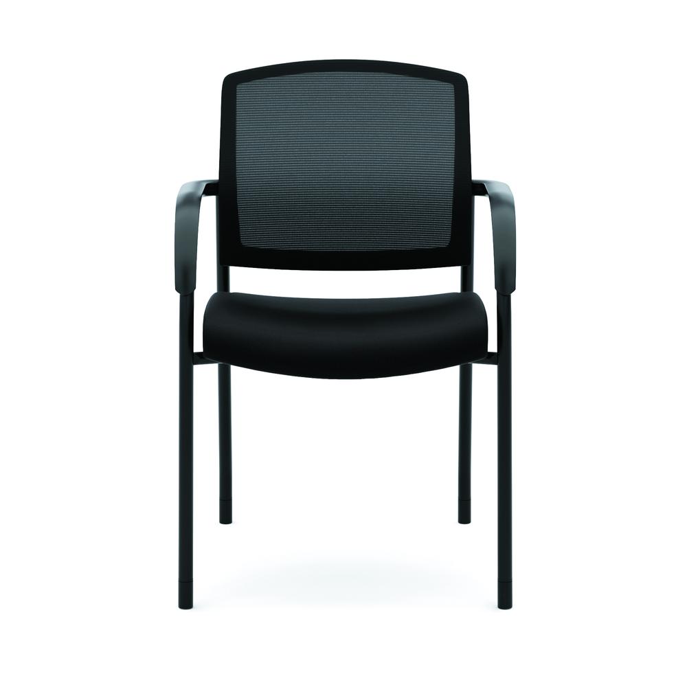 Lota Multi-Purpose Side Chair | Fixed Loop Arms | Black. Picture 2
