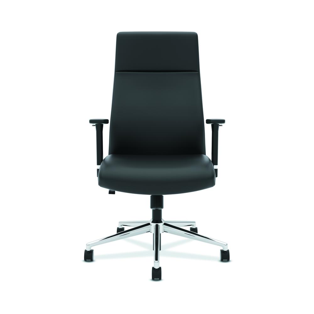 HON Define High-Back Executive Chair | Synchro-Tilt | Adjustable Arms | Black SofThread Leather. Picture 2