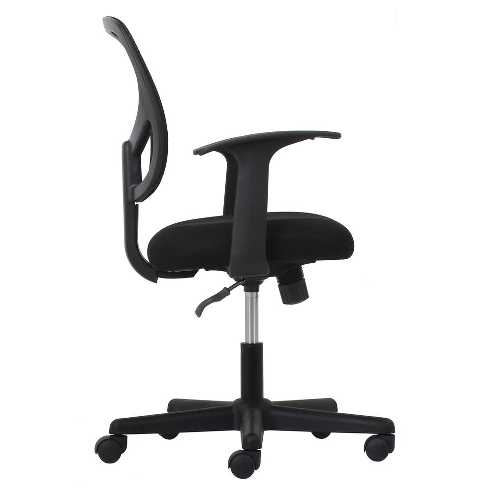 Essentials by OFM ESS-3001 Swivel Mesh Back Task Chair with Arms, Black. Picture 4