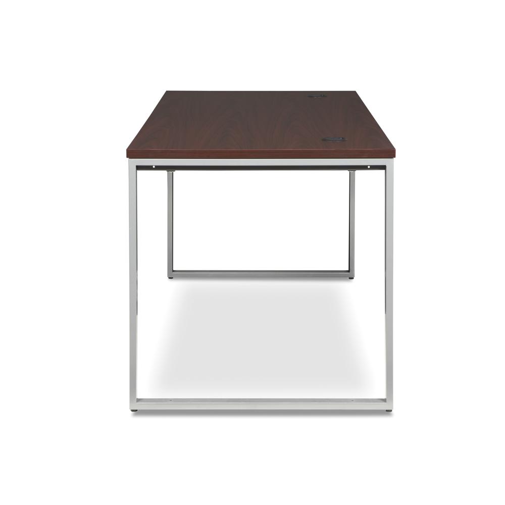 OFM Fulcrum Series 66x30 Desk, Minimalistic Modern Office Desk, Mahogany (CL-D6630-MHG). Picture 5