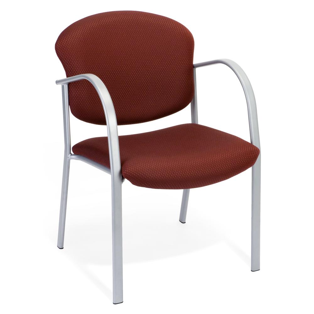 OFM Danbelle Series Model 414 Fabric Contract Reception Chair, Burgundy. The main picture.