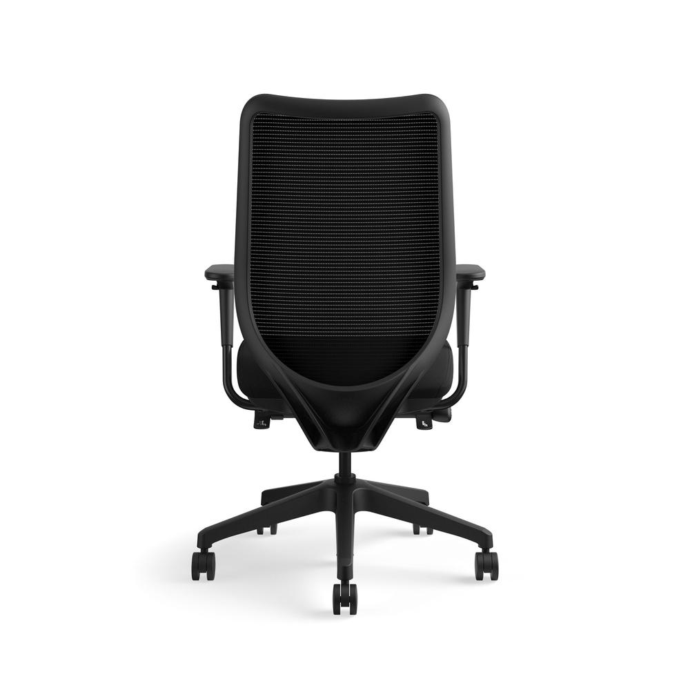 HON Nucleus Mesh Task Chair - Knit Mesh Back Computer Chair with Adjustable Arms, Black (HN1). Picture 3