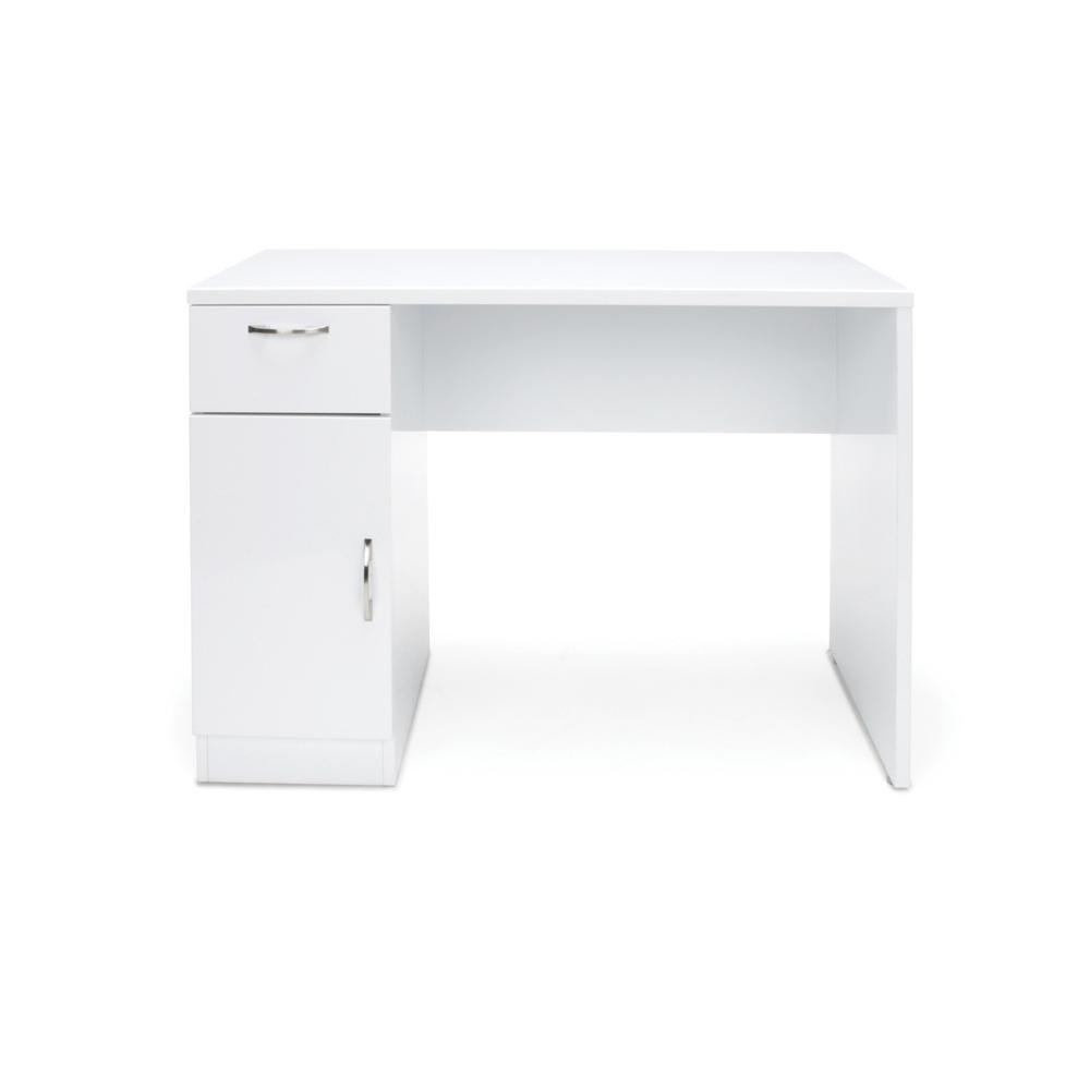 OFM ESS-1015 Single Pedestal Solid Panel Office Desk with Drawer and Cabinet. Picture 2