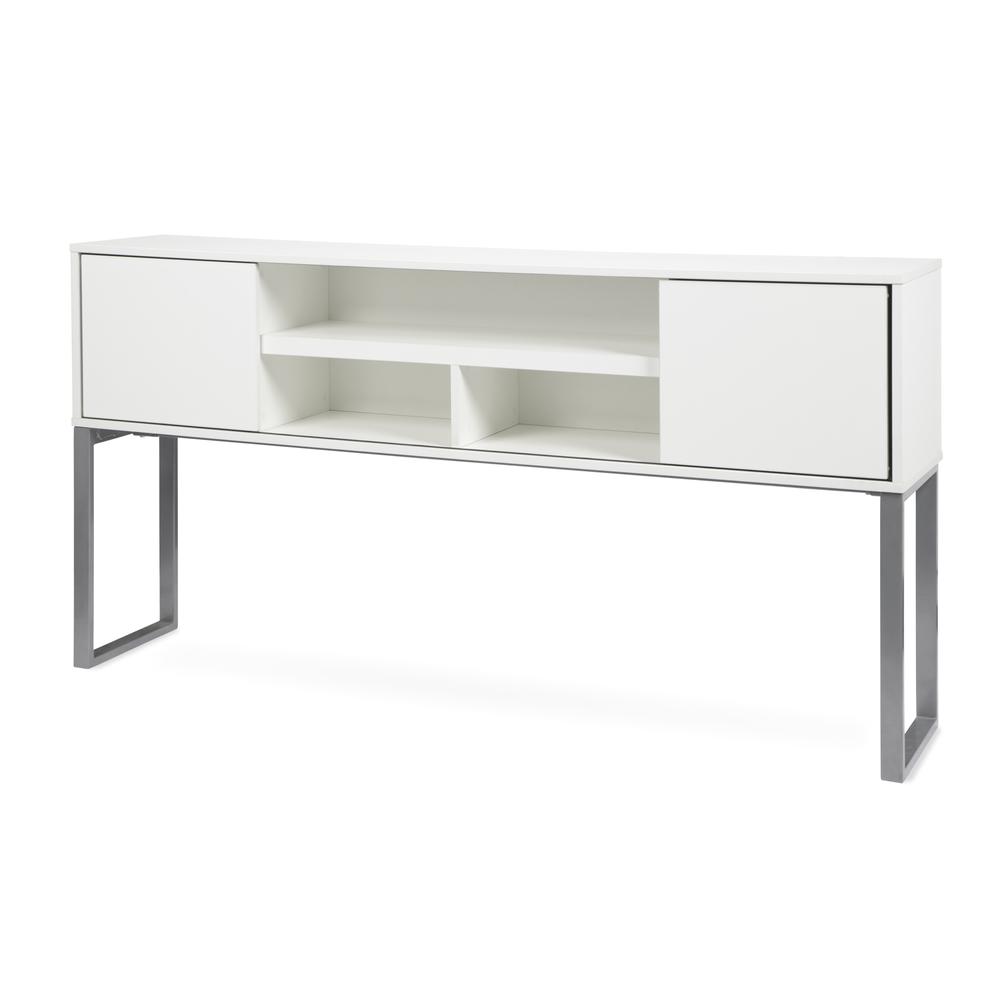 OFM Fulcrum Series 72" Hutch with Doors, Office Cabinet for Storage, White (CL-H7215-WHT). Picture 6
