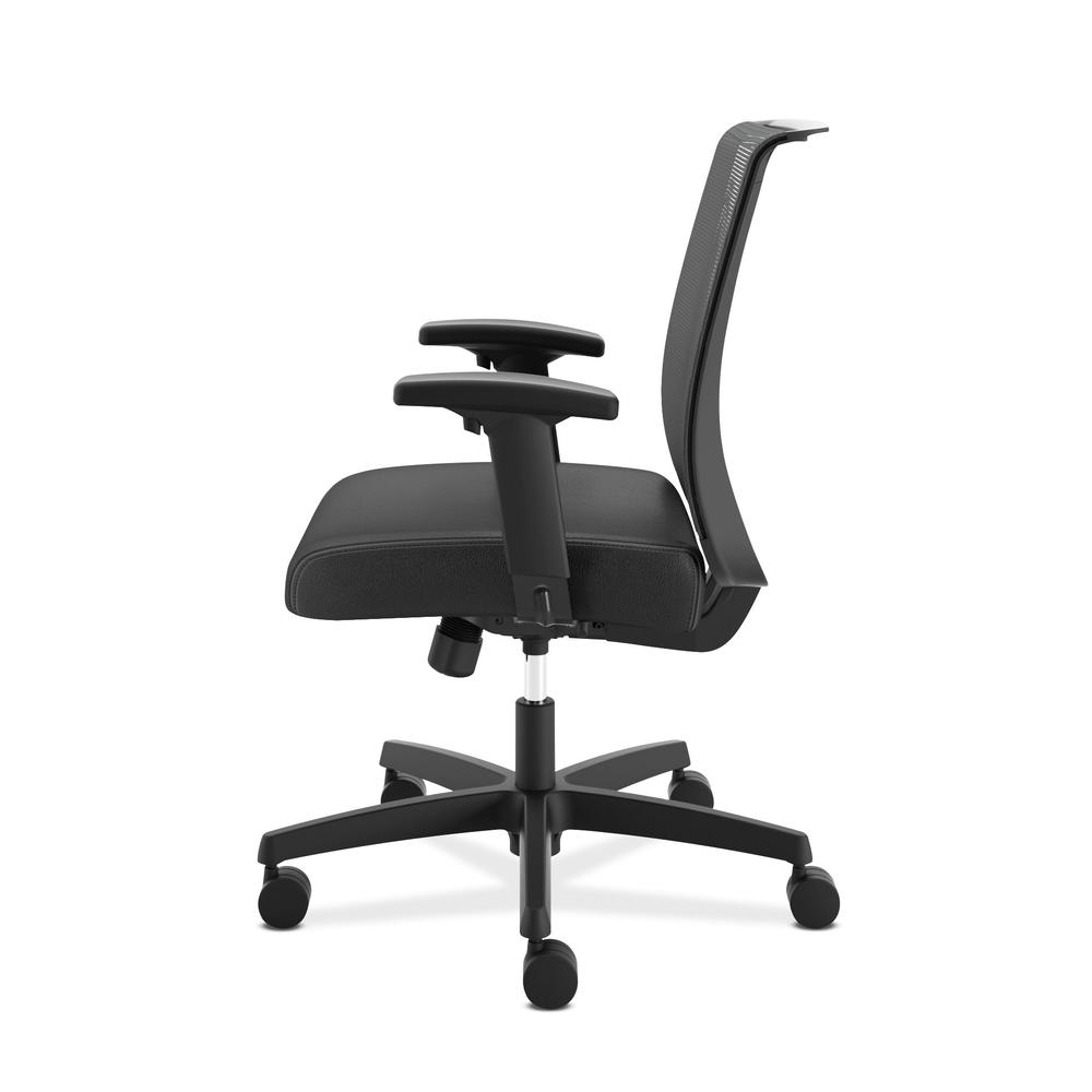 HON Convergence Task Chair -  Computer Chair for Office Desk, Black Vinyl (HCT1MM). Picture 5