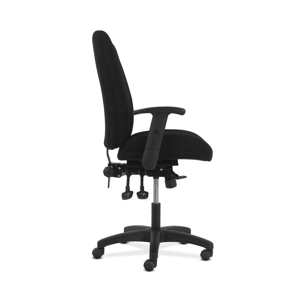 HON Network High-Back Task Chair - Computer Chair for Office Desk, Black Fabric (HVL283). Picture 4