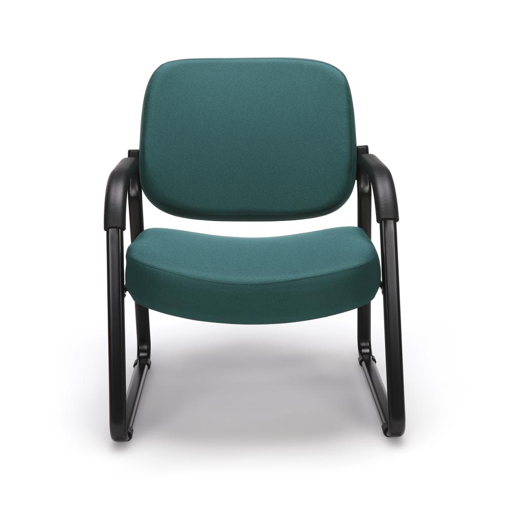 OFM Model 407 Fabric Big and Tall Guest and Reception Chair with Arms, Teal. Picture 2