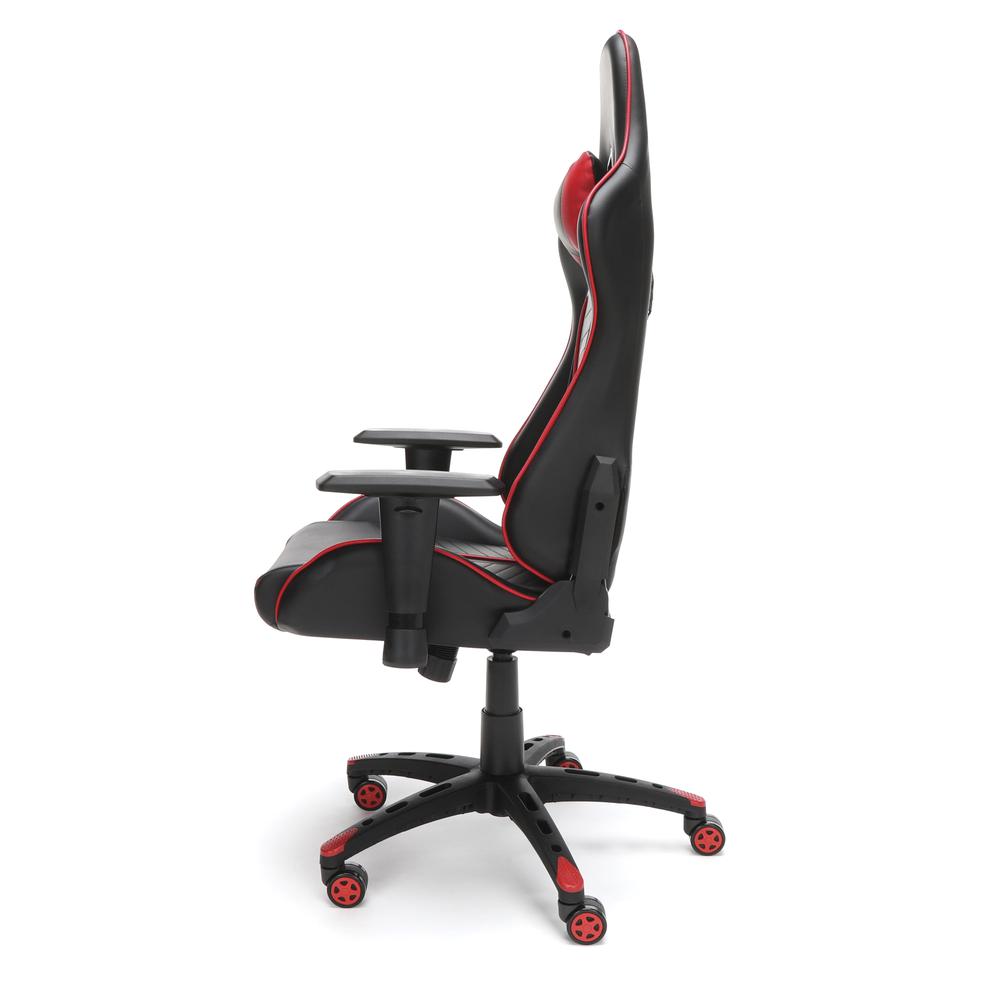 Essentials by OFM ESS-6065 Racing Style Gaming Chair, Red. Picture 5