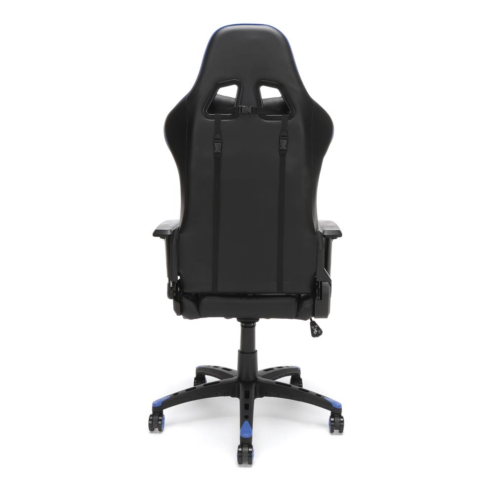 Essentials by OFM ESS-6065 Racing Style Gaming Chair, Blue. Picture 3