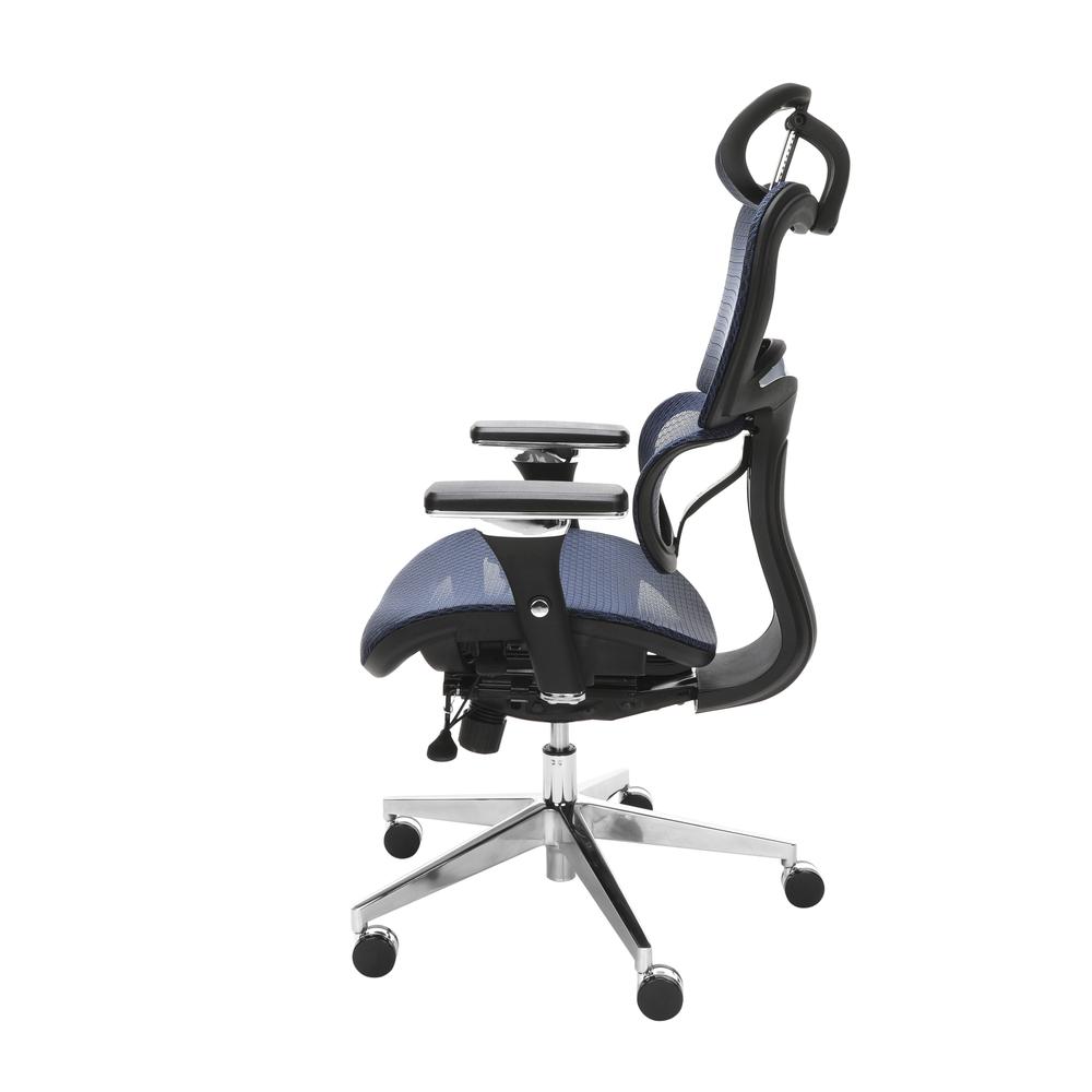 OFM Core Collection Ergo Office Chair featuring Mesh Back and Seat with Head Rest, in Blue (540-BLU). Picture 5