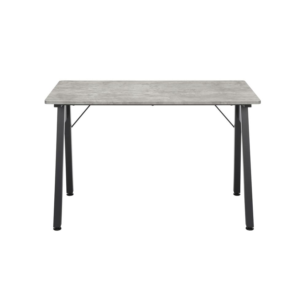OFM Essentials Collection 48" Table Desk, in Concrete (ESS-1050-BLK-CNC). Picture 2