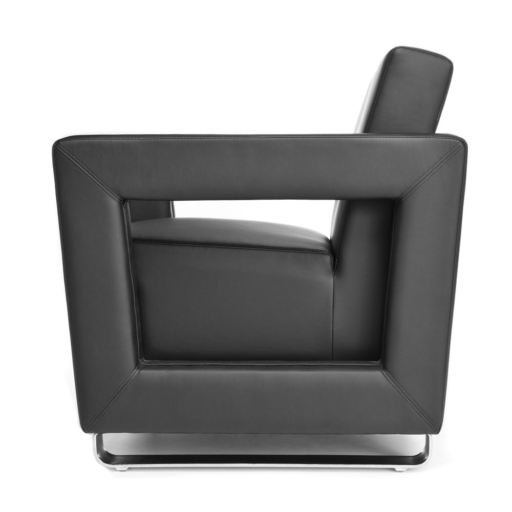 OFM  Model 831 Soft Seating Lounge Chair, Polyurethane with Chrome Base. Picture 5