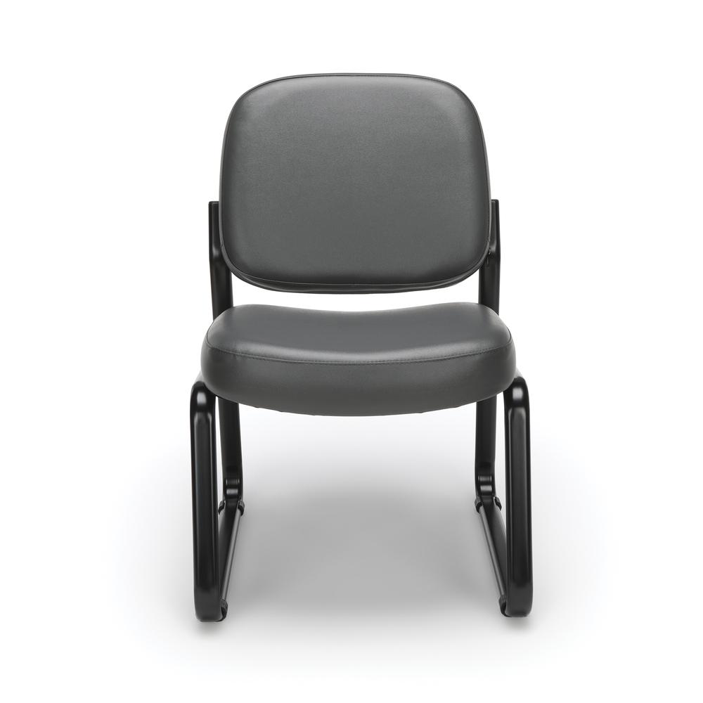 OFM Model 405-VAM Armless Guest and Reception Chair, Anti-MicrobCharcoal. Picture 2
