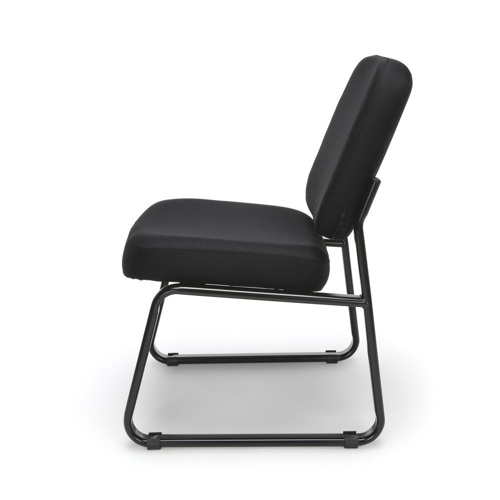 OFM Model 405 Fabric Armless Guest and Reception Chair, Black. Picture 5