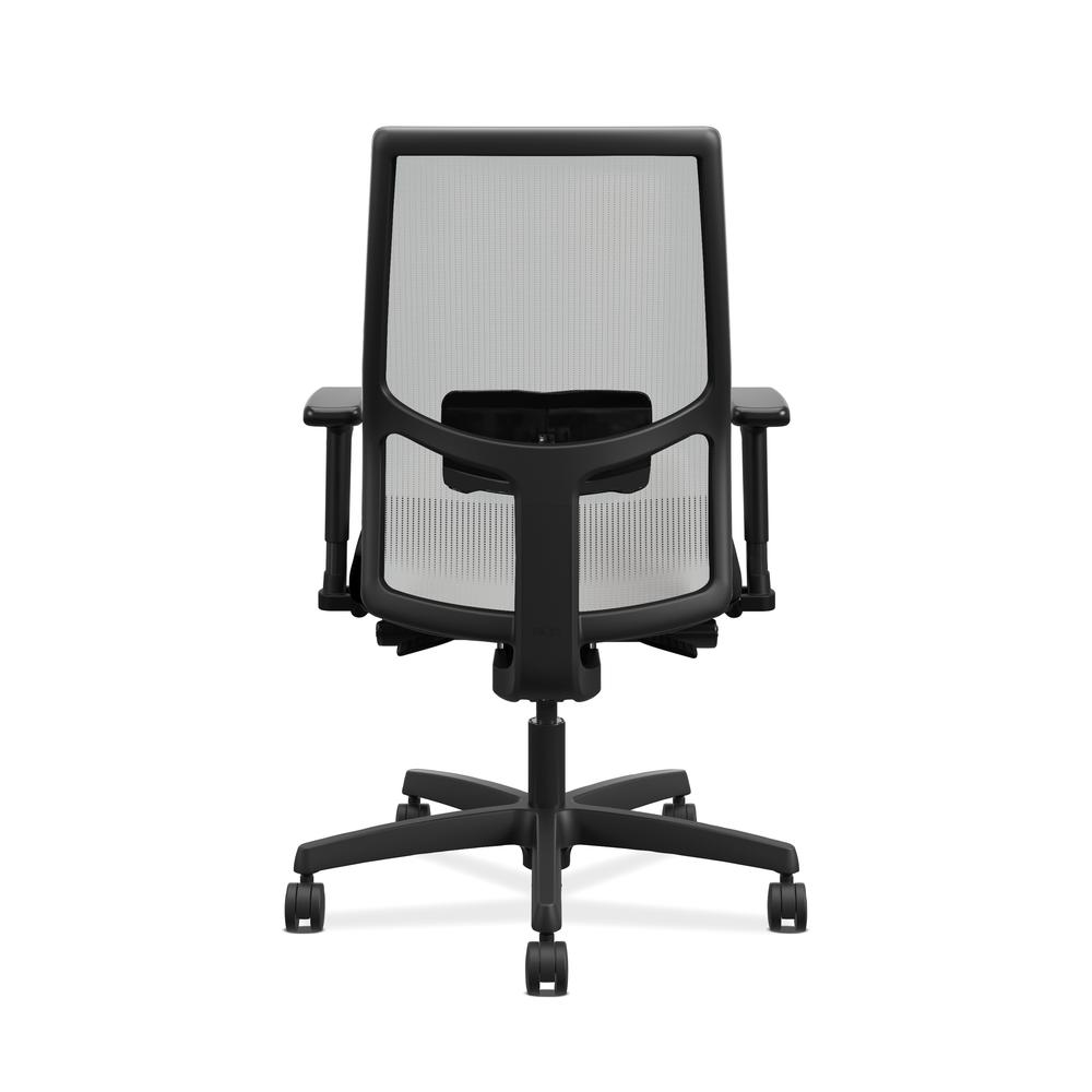 HON Ignition 2.0 Mid-Back Adjustable Lumbar Work Chair - Fog Mesh Computer Chair for Office Desk, Black Fabric (HONI2M2AFLC10TK). Picture 3