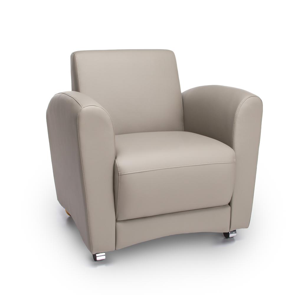 OFM InterPlay Series Model 821-NT Single Seat Chair, Taupe. Picture 1