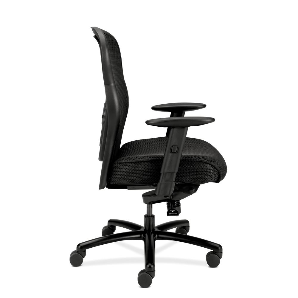 HON Wave Big and Tall Executive Chair - Mesh Office Chair with Adjustable Arms, Black (VL705). Picture 4