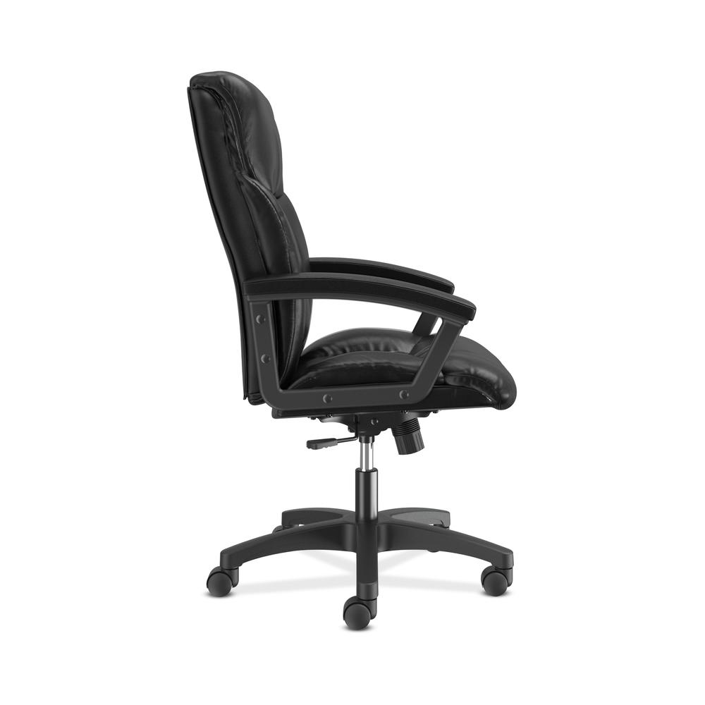 HON Leather Executive Chair - High-Back Computer Chair for Office Desk, Black (VL151). Picture 4