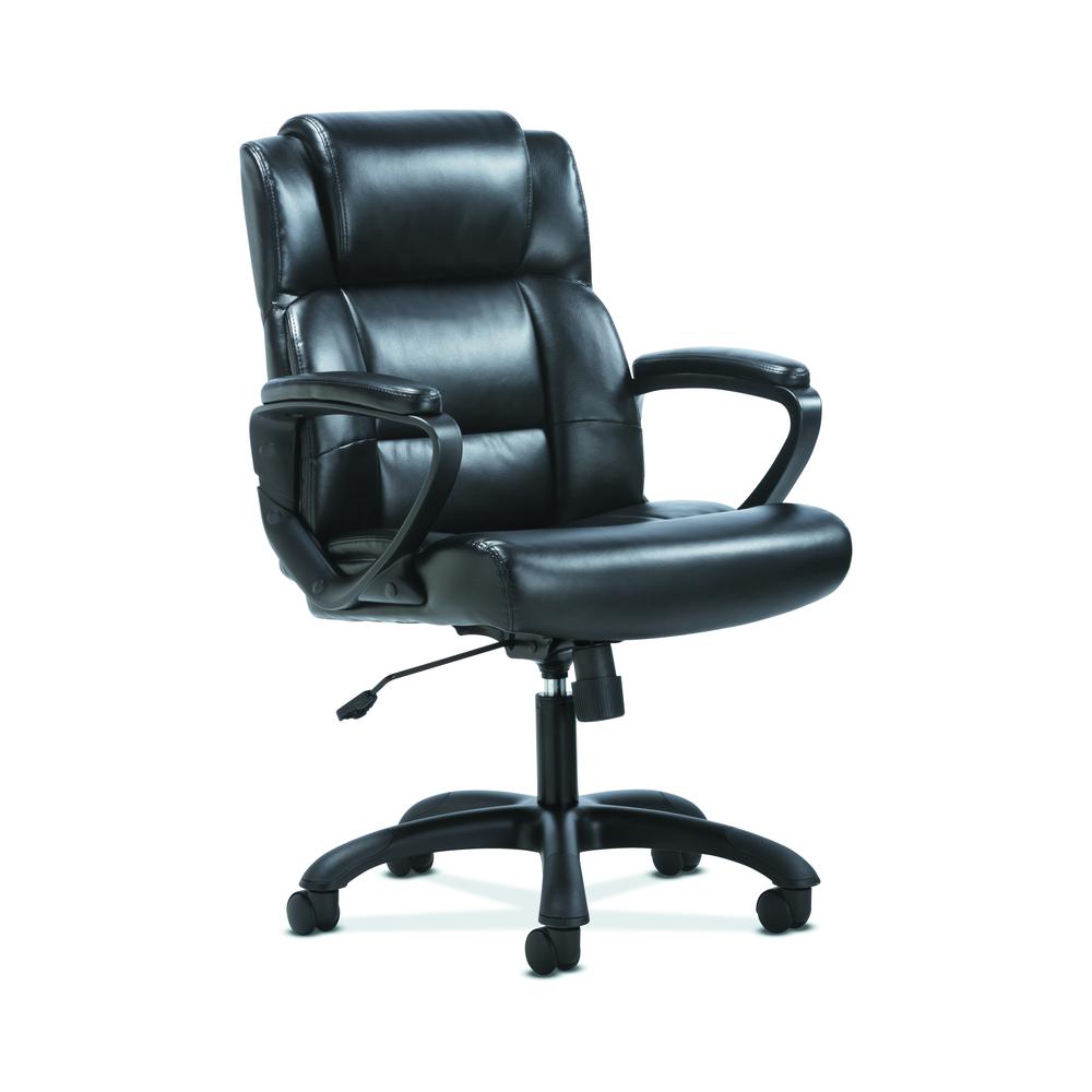 Sadie Leather Executive Computer/Office Chair with Arms - Ergonomic Swivel Chair (HVST305). Picture 1