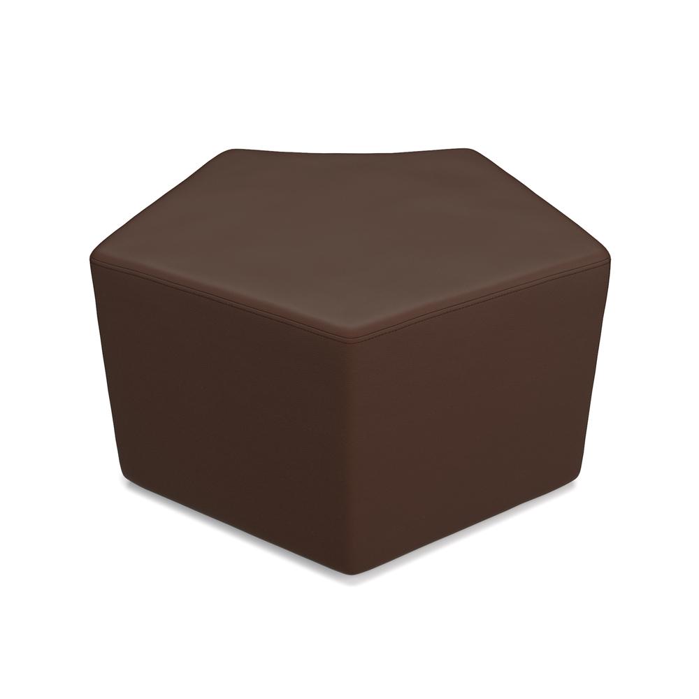 OFM Quin Series Model 55 Polyurethane Stool, Brown. Picture 1