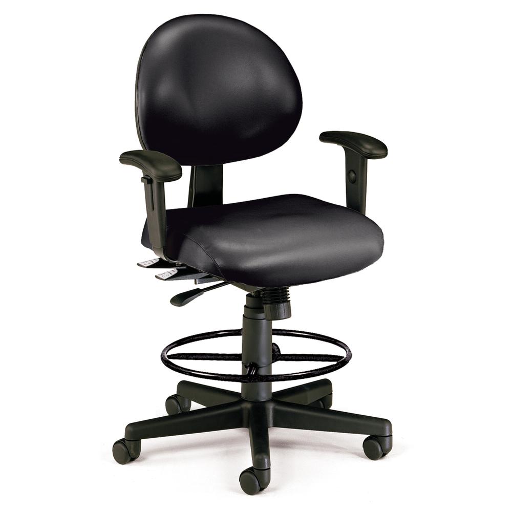 OFM 241-VAM-AADK Task Chair with Arms , Kit, Antimicrob Vinyl, Mid Back. Picture 1