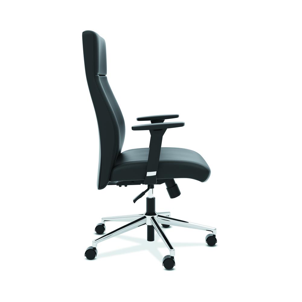 HON Define High-Back Executive Chair | Synchro-Tilt | Adjustable Arms | Black SofThread Leather. Picture 4