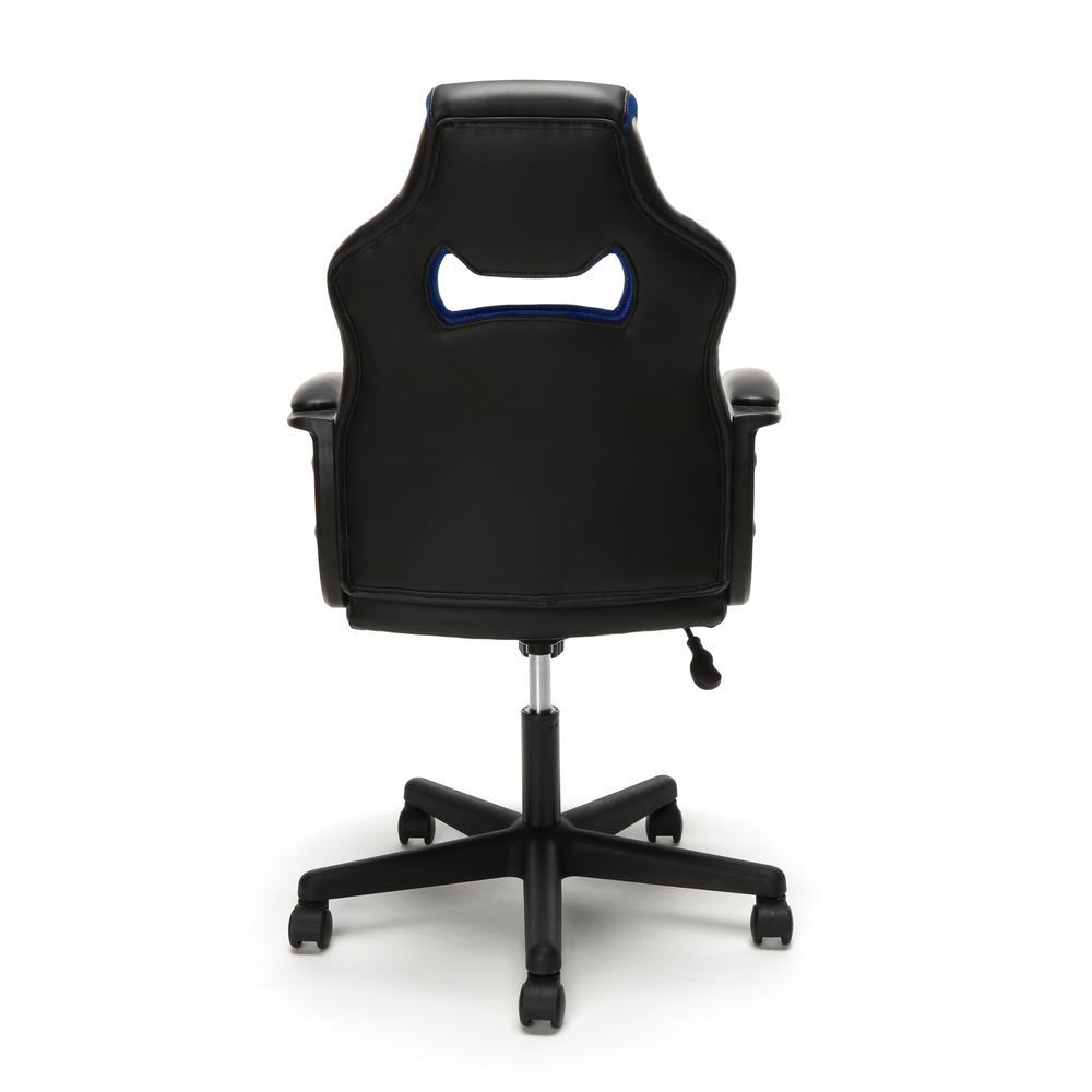 Essentials by OFM ESS-3083 Racing Style Gaming Chair, Blue. Picture 3
