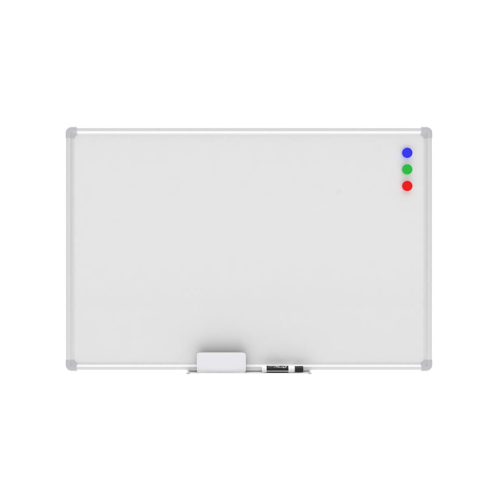 OFM Essentials Collection Magnetic Whiteboard with Aluminum Frame and Tray, 36 x 24 (ESS-8500). Picture 2
