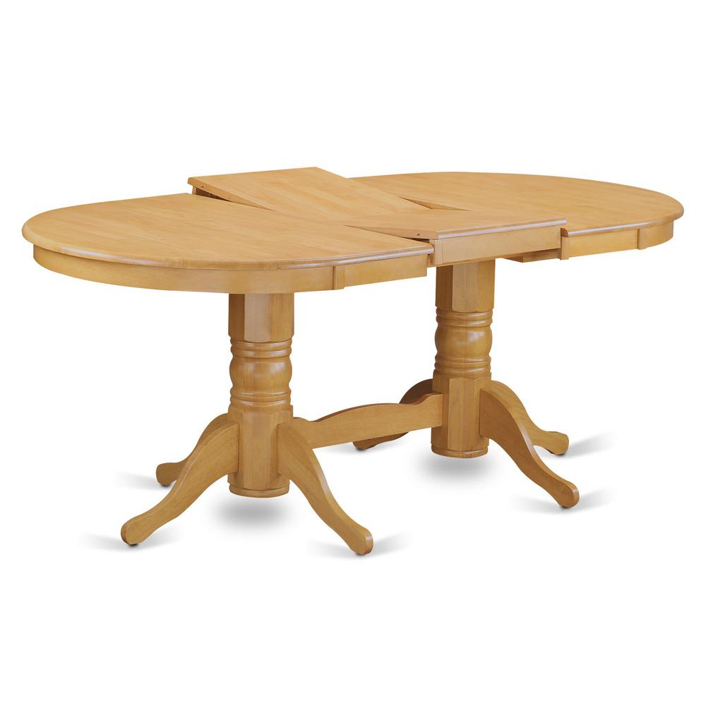 VANO7-OAK-C 7 Pc Dinette set - Kitchen dinette Table and 6 dinette Chairs. Picture 3