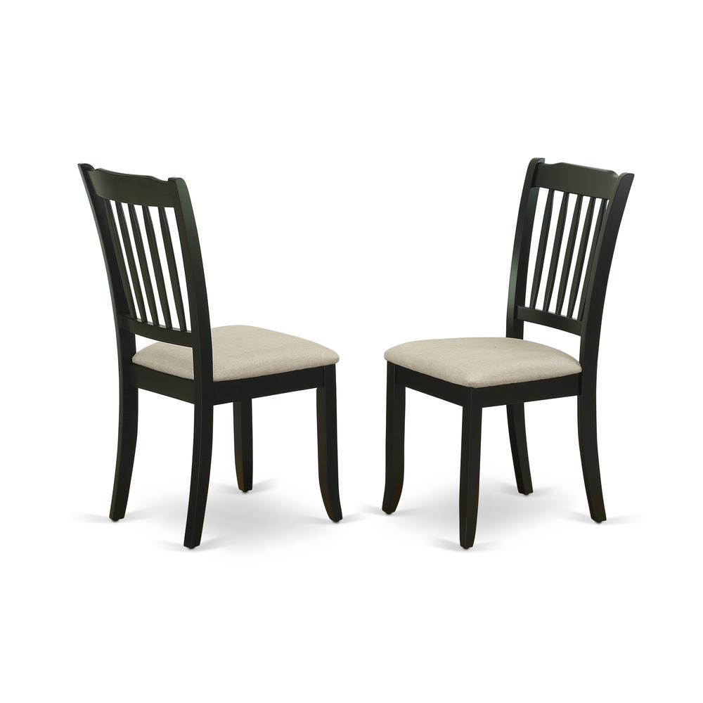Dining Chair Black, DAC-BLK-C. Picture 1