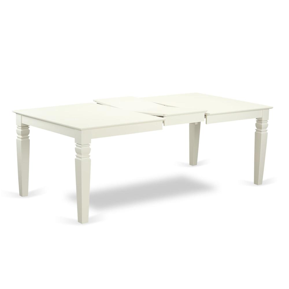 9 Piece Kitchen Set Contains a Rectangle Dining Table with Butterfly Leaf. Picture 2