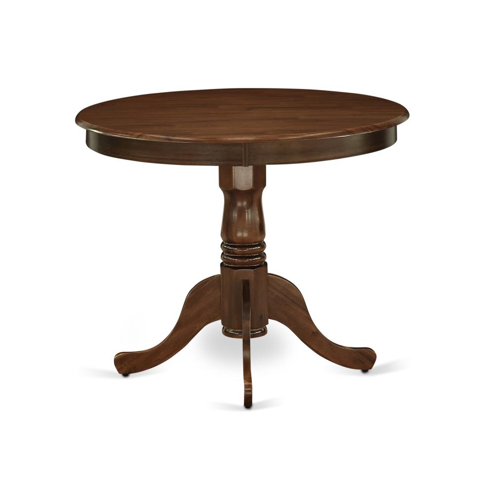 3 Piece Kitchen Table Set Contains a Round Dining Table with Pedestal. Picture 2