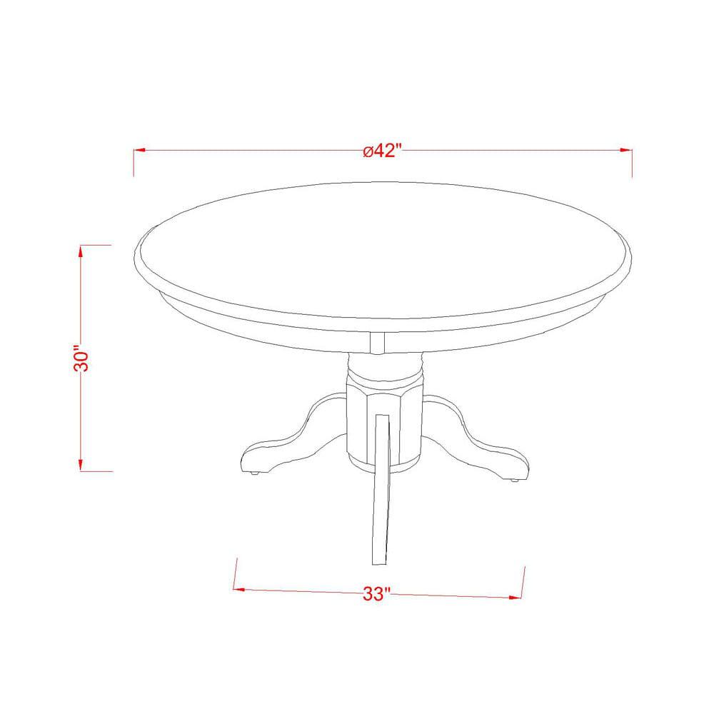 3 Piece Dining Room Set Consists of a Round Dining Table with Pedestal. Picture 4