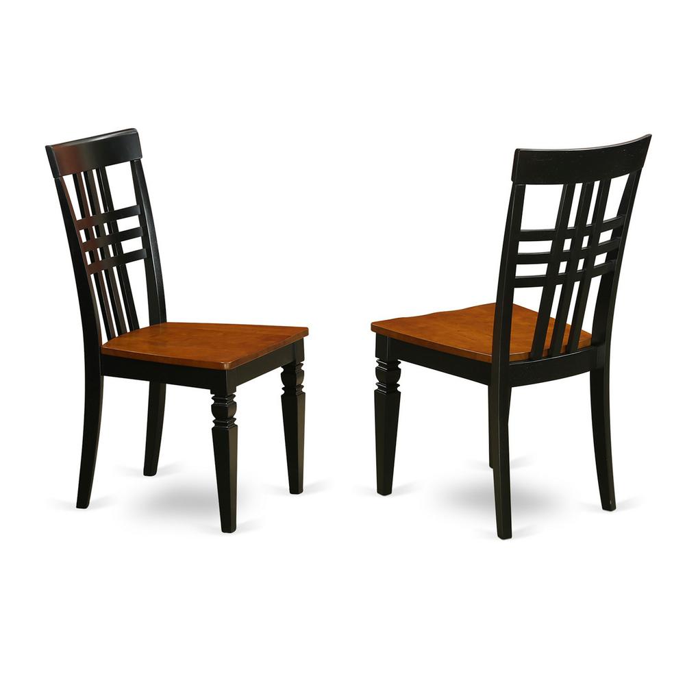 5  PC  Kitchen  Table  set  with  a  Nicoli  Table  and  4  Dining  Chairs  in  Black  and  Cherry. Picture 4