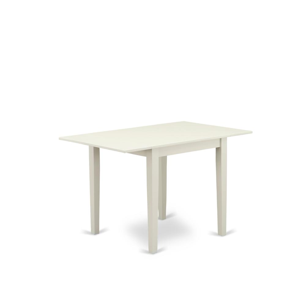 5 Piece Dinette Set Consists of a Rectangle Dining Table with Dropleaf. Picture 1
