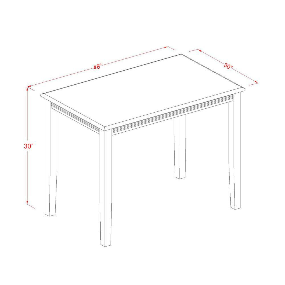 5 Piece Modern Dining Table Set Consist of a Rectangle Kitchen Table. Picture 7