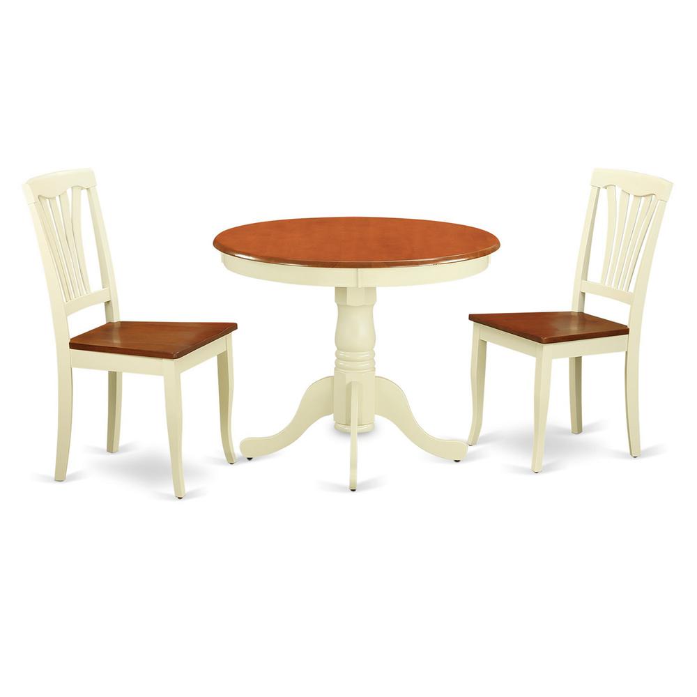 3  Pc  small  Kitchen  Table  and  Chairs  set-small  Table  plus  2  Dining  Chairs. Picture 1