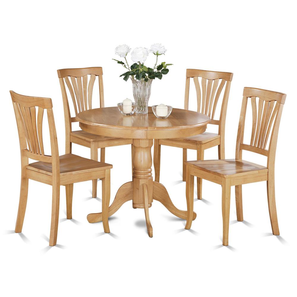 5  Pc  Kitchen  Table-round  Kitchen  Table  plus  4  Chairs  for  Dining  room. Picture 2