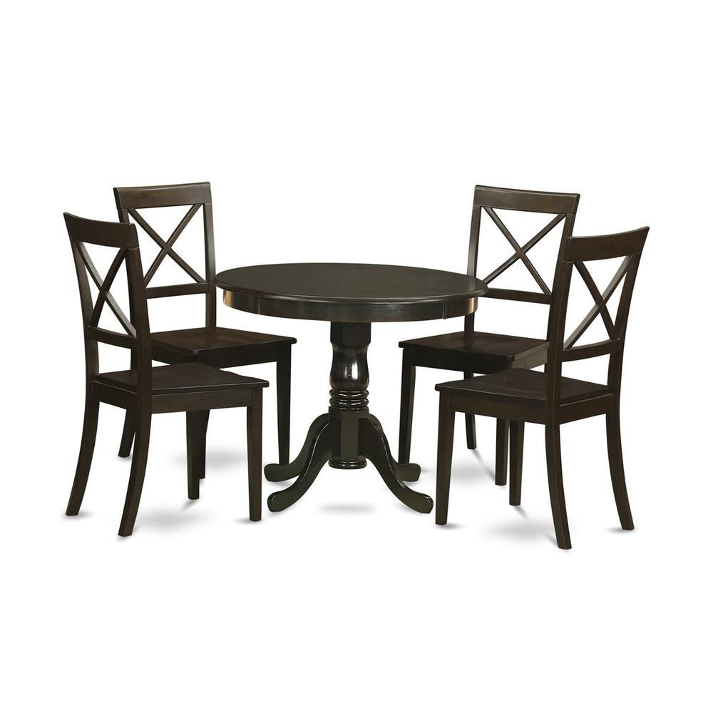 5  Pc  small  Kitchen  Table  and  Chairs  set-round  Kitchen  Table  and  4  Dining  Chairs. Picture 2
