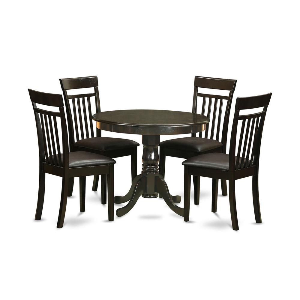 5  PC  small  Kitchen  Table  and  Chairs  set-round  Table  and  4  Chairs  for  Dining  room. Picture 2